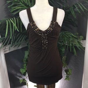 Embellished tank top